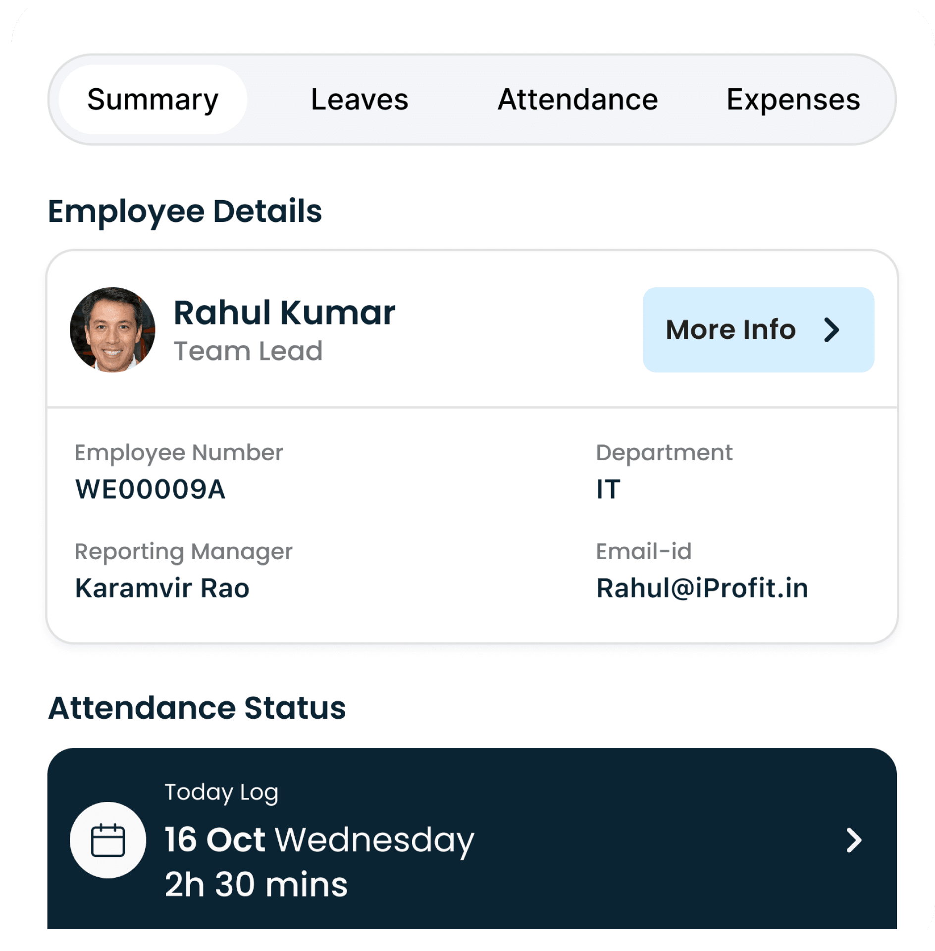 HRMS & Payroll Dashboard